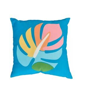 SALE. New! Monstera Leaf Indoor Outdoor Pillow - 18 x 18